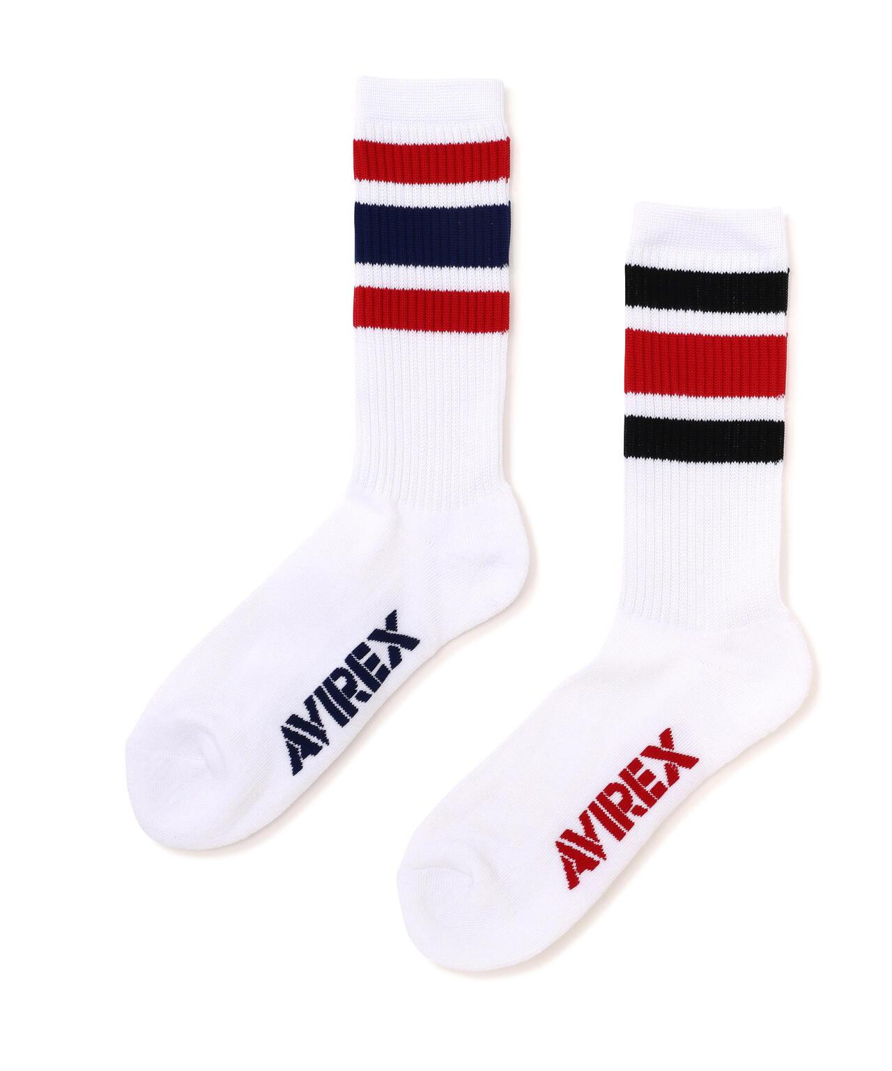 線條設計襪子 2PACK-SET