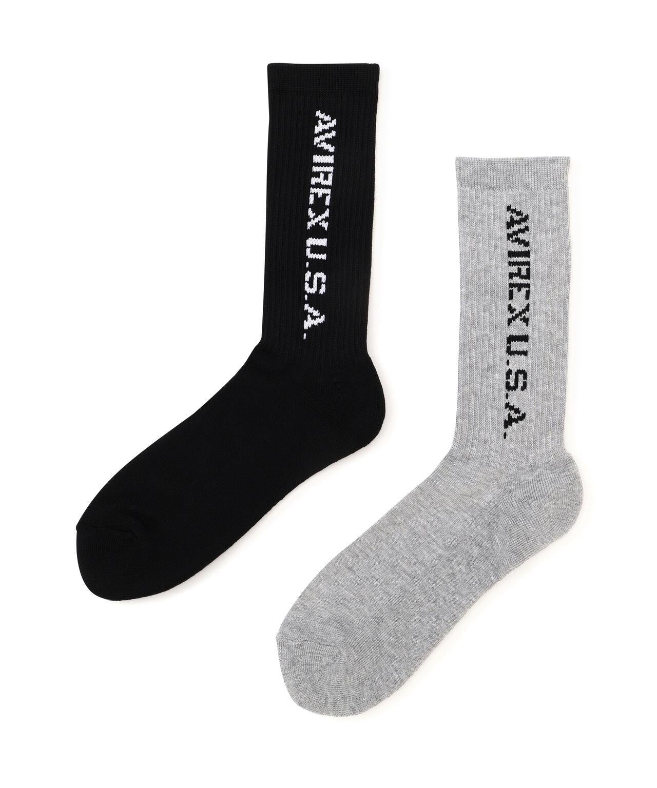 羅紋 DAILY RIBBED SOCKS 2PACK-SET 襪子
