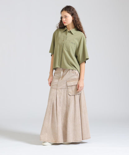 WOMAN H/S BACK GATHER DETAILS 襯衫（直營店限定）