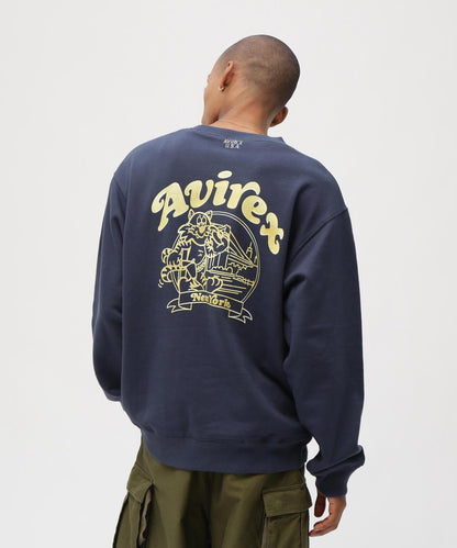 《&DEPOT限定》 CREW SWEAT TOM CAT 圖案衛衣