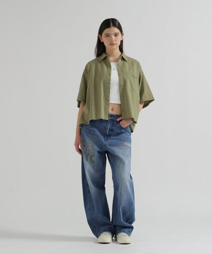 WOMAN H/S BACK GATHER DETAILS 襯衫（直營店限定）