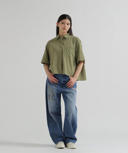 WOMAN H/S BACK GATHER DETAILS 襯衫（直營店限定）