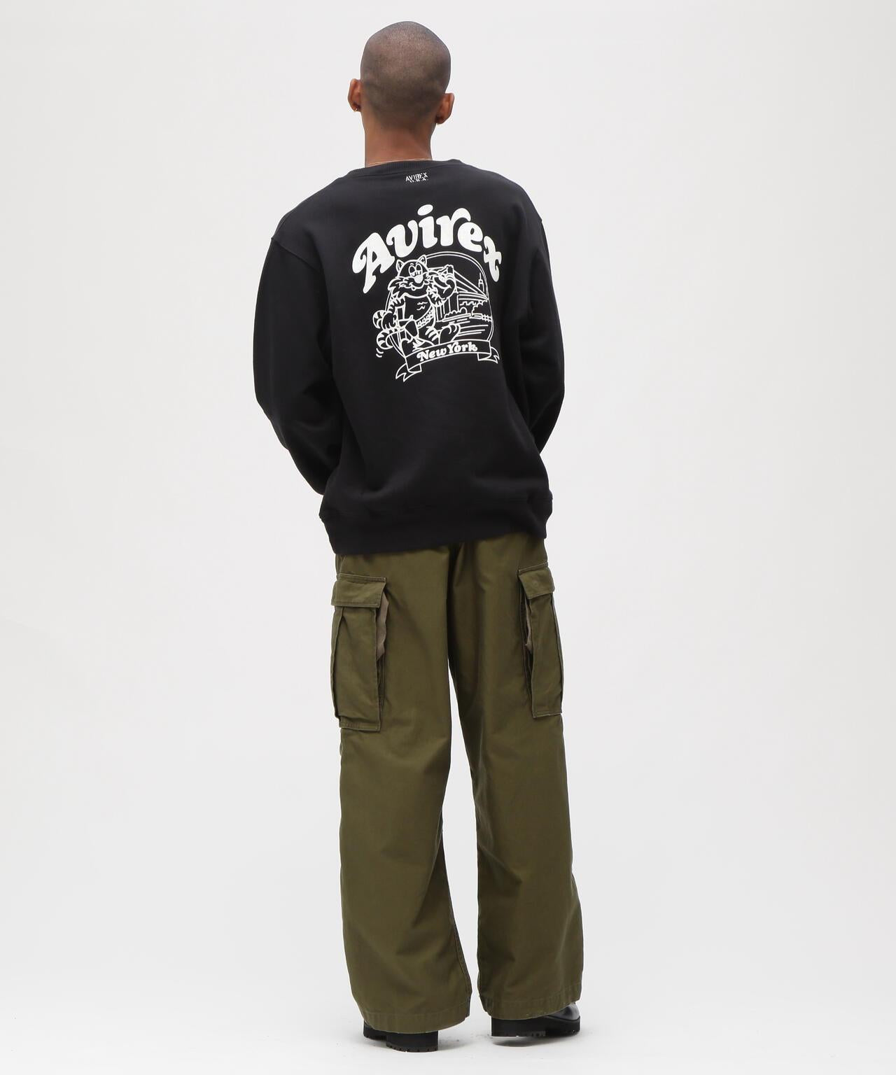 《&DEPOT限定》 CREW SWEAT TOM CAT 圖案衛衣