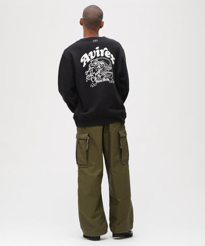 《&DEPOT限定》 CREW SWEAT TOM CAT 圖案衛衣
