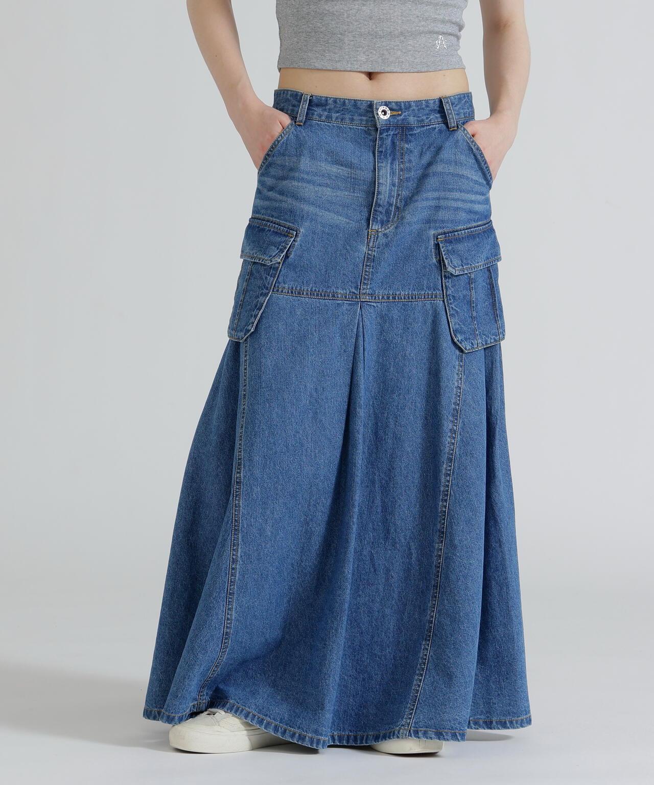 美人魚廓形 工裝設計 DENIM 半身裙