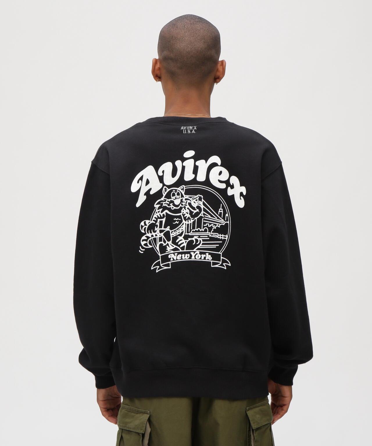 《&DEPOT限定》 CREW SWEAT TOM CAT 圖案衛衣