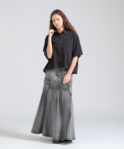 WOMAN H/S BACK GATHER DETAILS 襯衫（直營店限定）