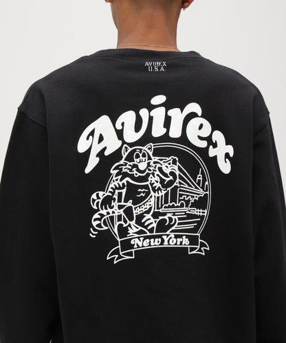 《&DEPOT限定》 CREW SWEAT TOM CAT 圖案衛衣