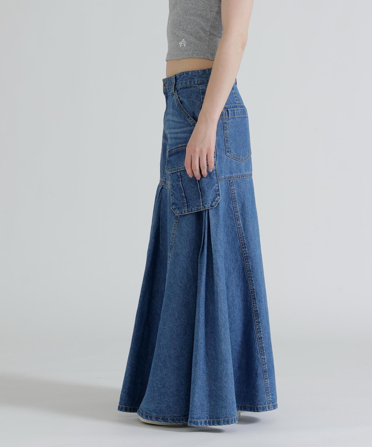 美人魚廓形 工裝設計 DENIM 半身裙