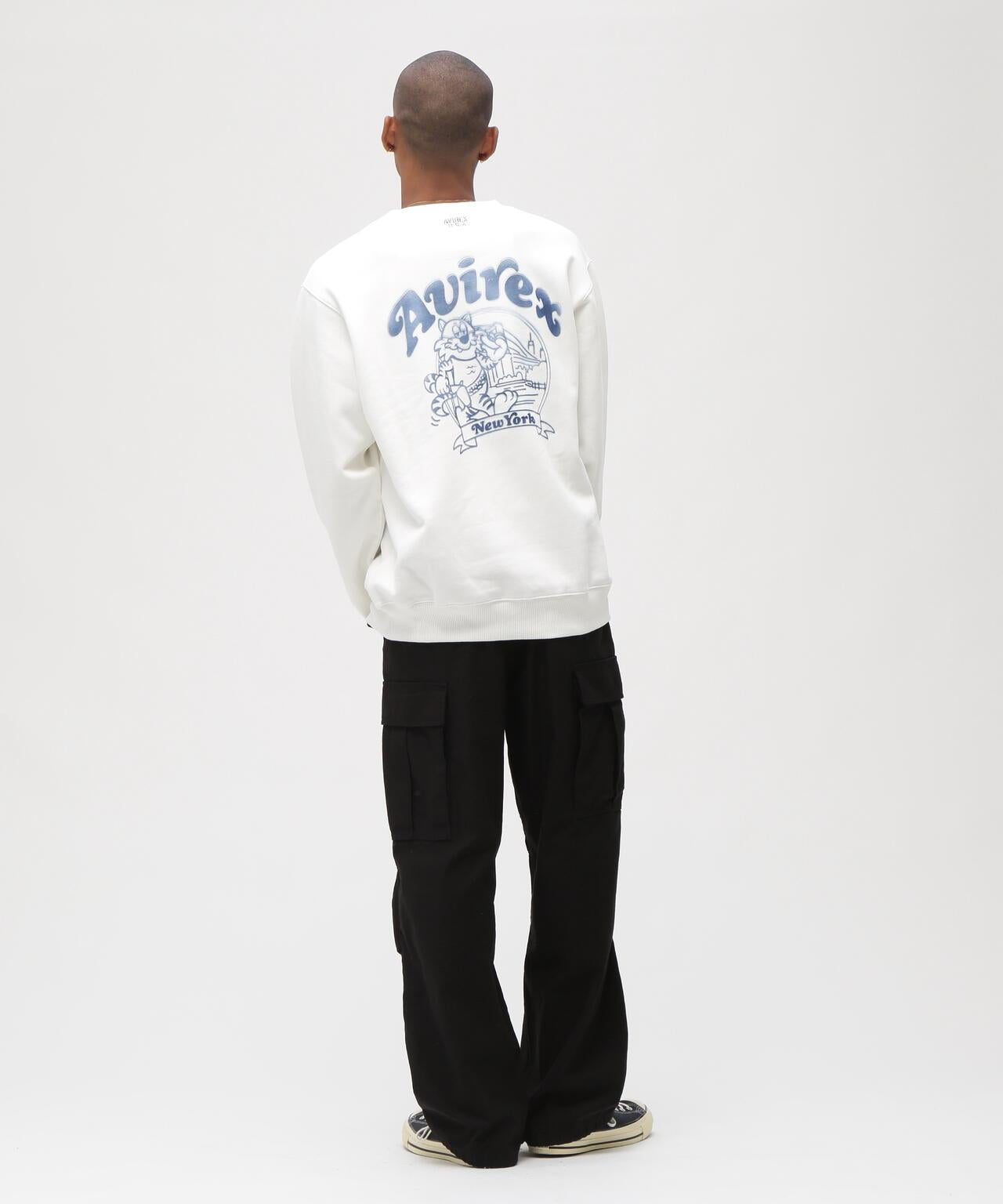 《&DEPOT限定》 CREW SWEAT TOM CAT 圖案衛衣