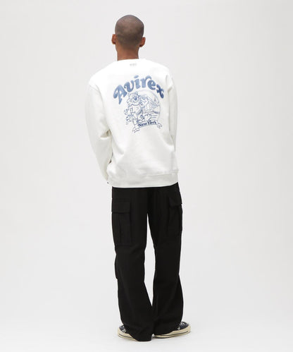 《&DEPOT限定》 CREW SWEAT TOM CAT 圖案衛衣