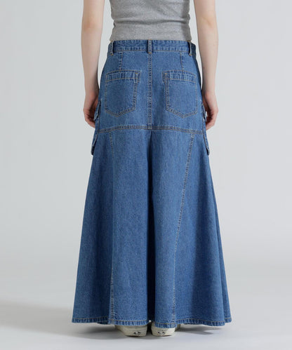 美人魚廓形 工裝設計 DENIM 半身裙