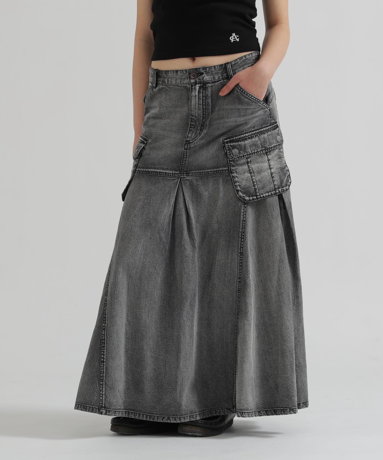 美人魚廓形 工裝設計 DENIM 半身裙