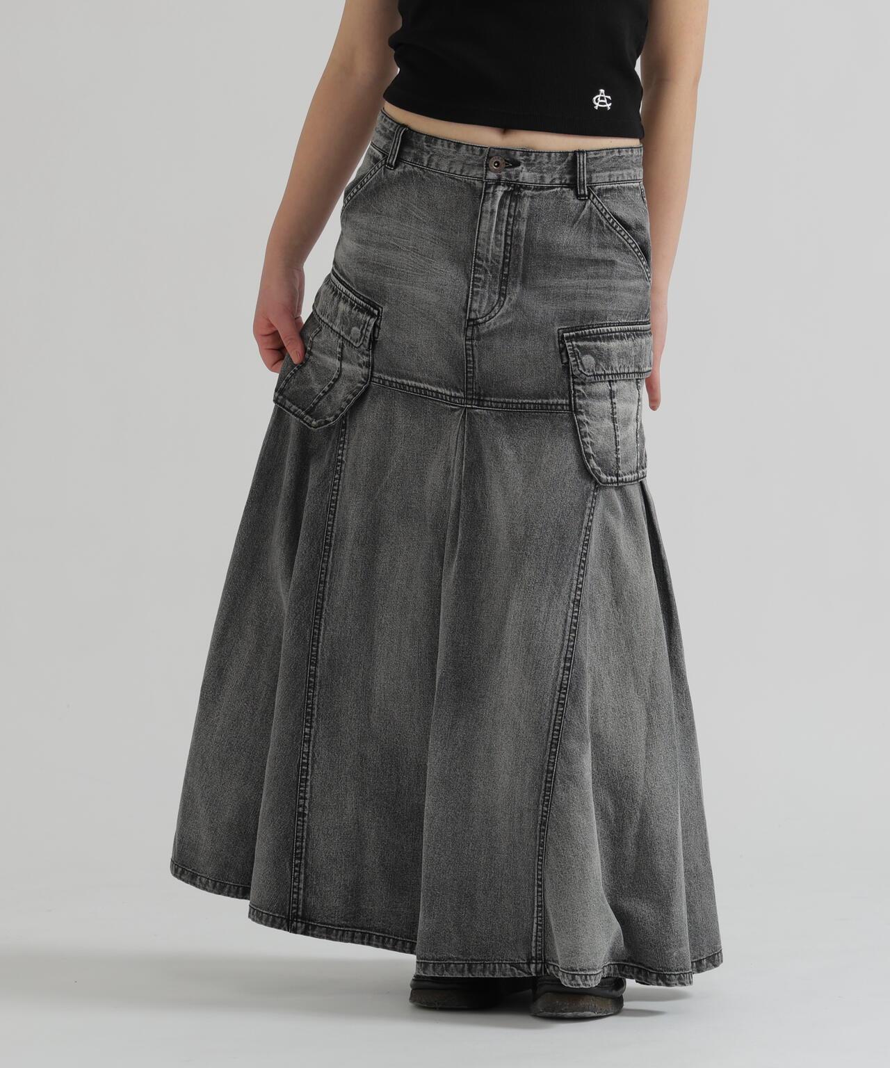 美人魚廓形 工裝設計 DENIM 半身裙