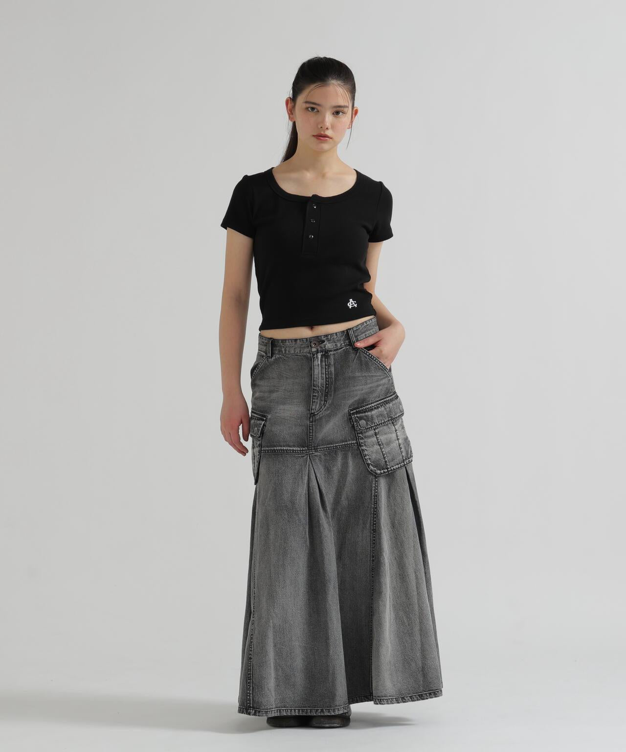 美人魚廓形 工裝設計 DENIM 半身裙