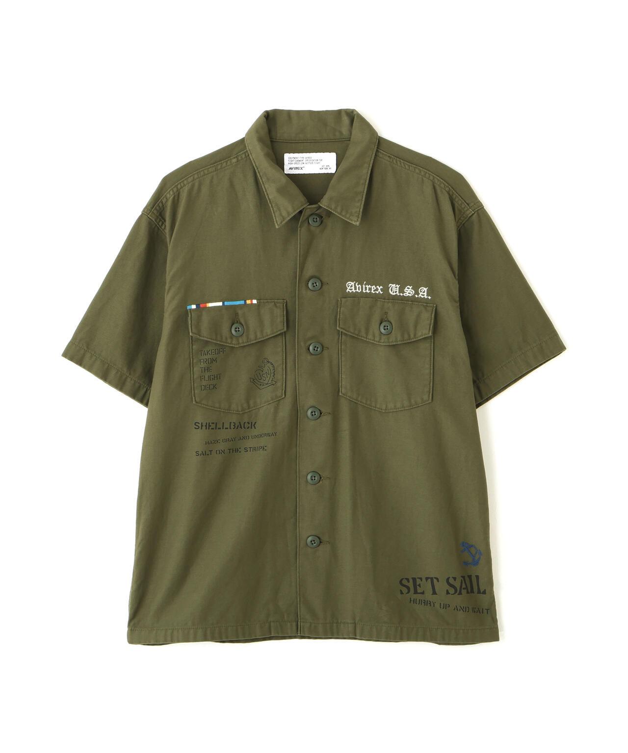AGED-LOOK S/S UTILITY SHIRT 工裝襯衫
