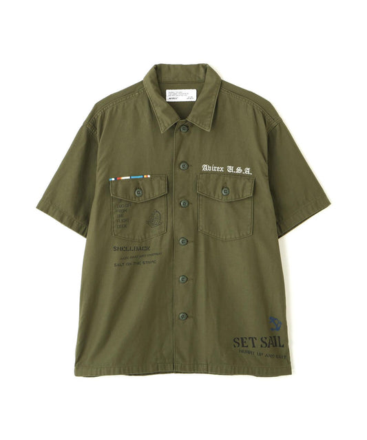 AGED-LOOK S/S UTILITY SHIRT 工裝襯衫