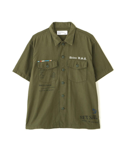 AGED-LOOK S/S UTILITY SHIRT 工裝襯衫