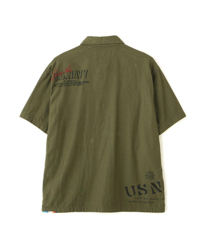 AGED-LOOK S/S UTILITY SHIRT 工裝襯衫