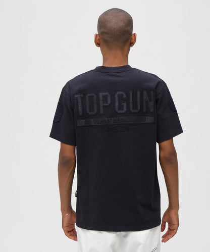 S/S TOPGUN LEATHER PATCHED T-SHIRT T恤（直營店）