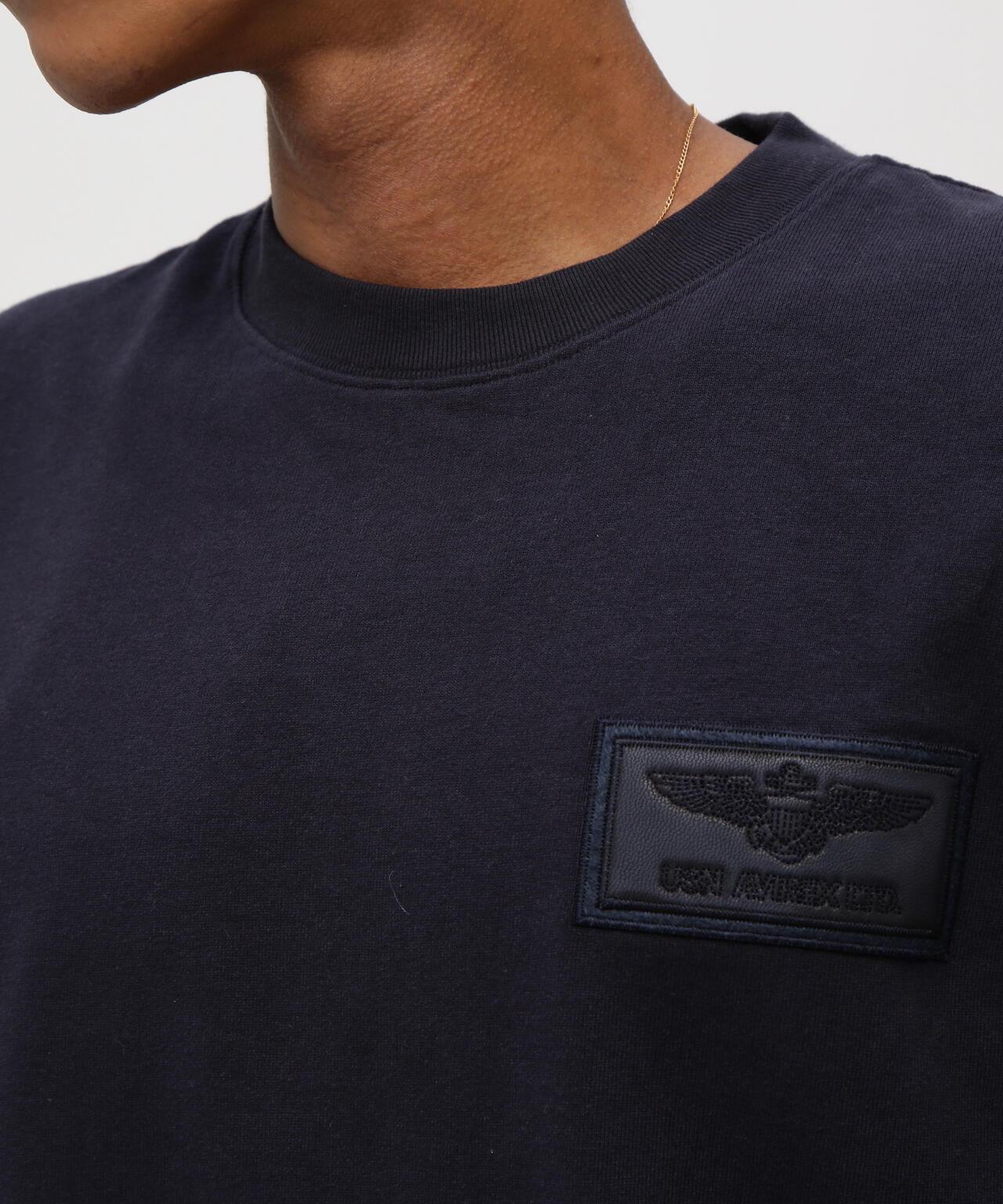 S/S TOPGUN LEATHER PATCHED T-SHIRT T恤（直營店）