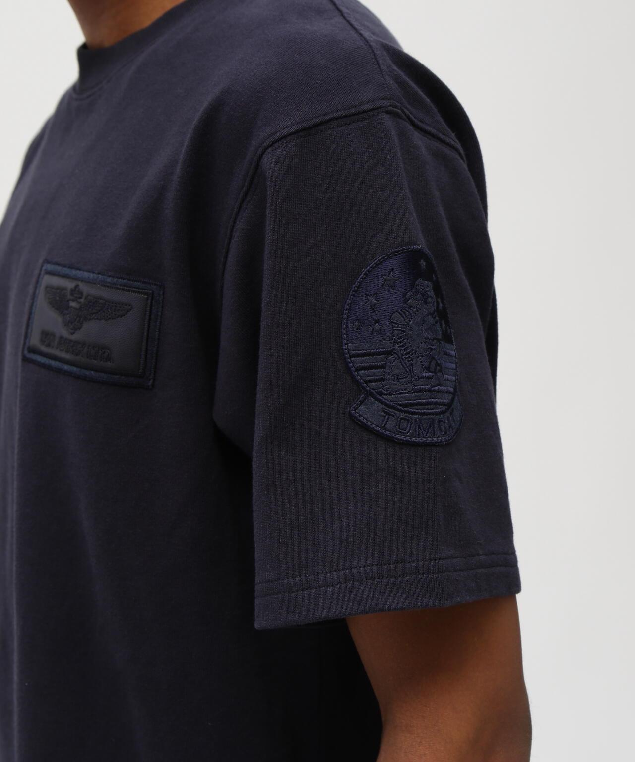 S/S TOPGUN LEATHER PATCHED T-SHIRT T恤（直營店）