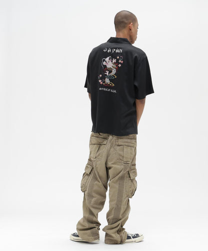 SOUVENIR S/S SHIRT “DRAGON & CHERRY BLOSSOMS” 圖案短袖襯衫