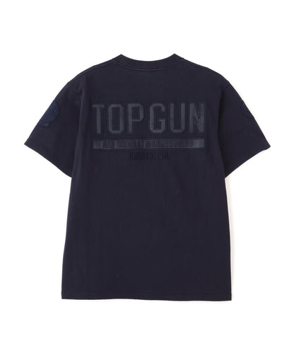 S/S TOPGUN LEATHER PATCHED T-SHIRT T恤（直營店）