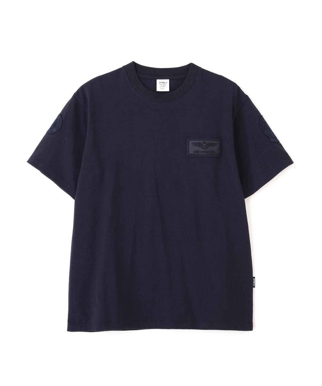 S/S TOPGUN LEATHER PATCHED T-SHIRT T恤（直營店）