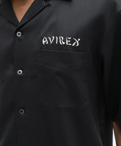 SOUVENIR S/S SHIRT “DRAGON & CHERRY BLOSSOMS” 圖案短袖襯衫