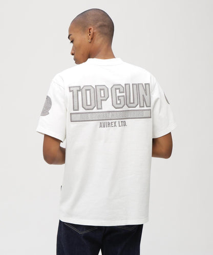S/S TOPGUN LEATHER PATCHED T-SHIRT T恤（直營店）