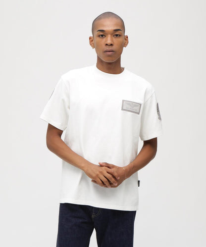 S/S TOPGUN LEATHER PATCHED T-SHIRT T恤（直營店）