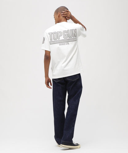 S/S TOPGUN LEATHER PATCHED T-SHIRT T恤（直營店）