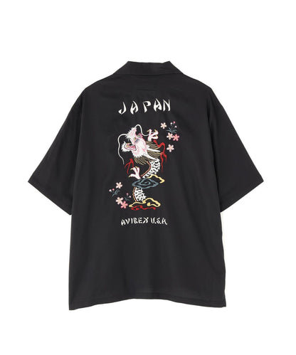 SOUVENIR S/S SHIRT “DRAGON & CHERRY BLOSSOMS” 圖案短袖襯衫