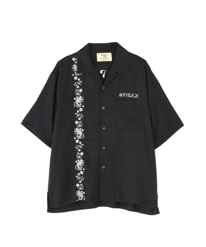SOUVENIR S/S SHIRT “DRAGON & CHERRY BLOSSOMS” 圖案短袖襯衫