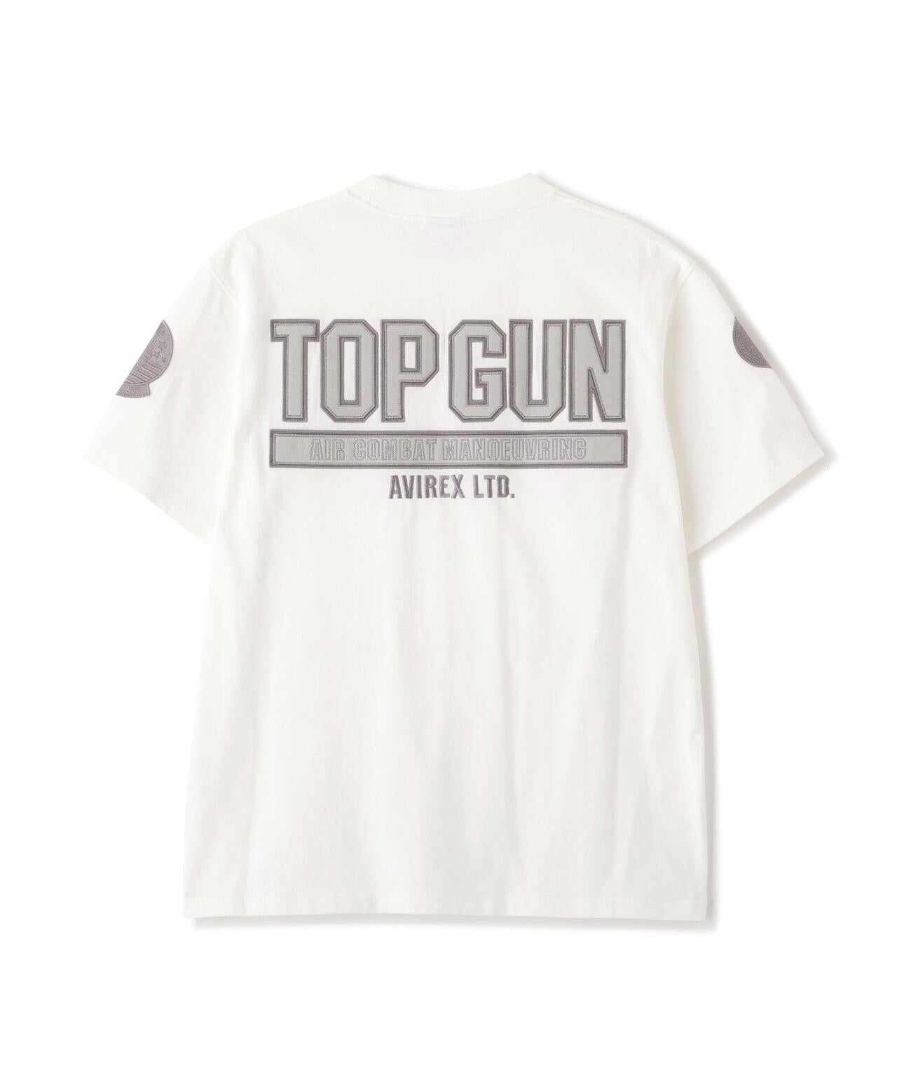 S/S TOPGUN LEATHER PATCHED T-SHIRT T恤（直營店）