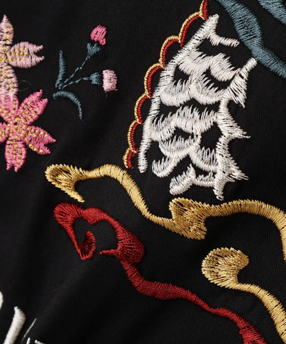 SOUVENIR S/S SHIRT “DRAGON & CHERRY BLOSSOMS” 圖案短袖襯衫