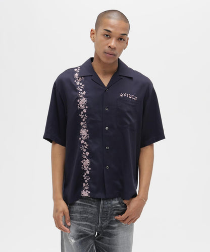 SOUVENIR S/S SHIRT “DRAGON & CHERRY BLOSSOMS” 圖案短袖襯衫