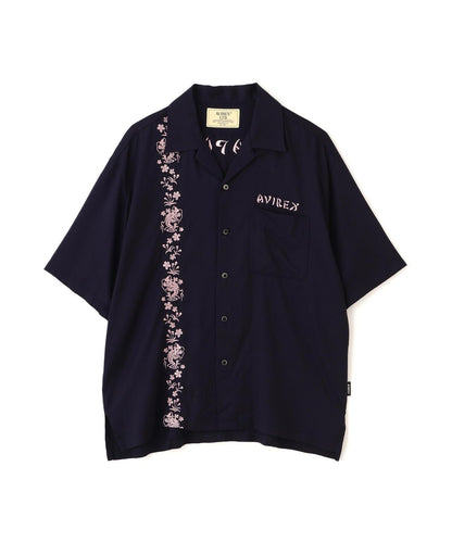 SOUVENIR S/S SHIRT “DRAGON & CHERRY BLOSSOMS” 圖案短袖襯衫