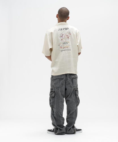SOUVENIR S/S SHIRT “DRAGON & CHERRY BLOSSOMS” 圖案短袖襯衫