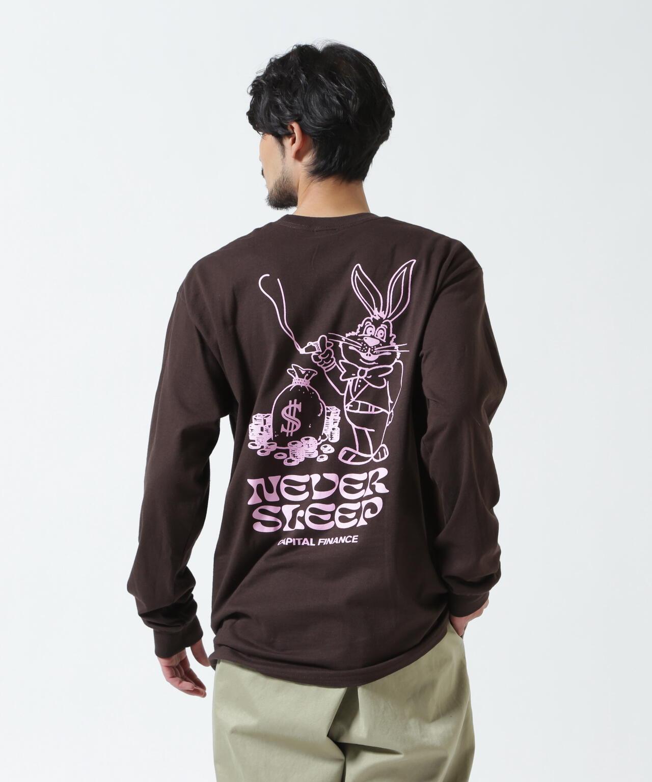 MANASTASH CiTee L/S RABBIT 城市風兔子印花長袖T恤