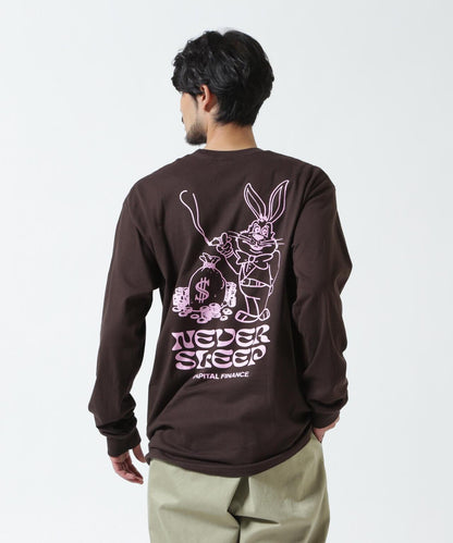 MANASTASH CiTee L/S RABBIT 城市風兔子印花長袖T恤