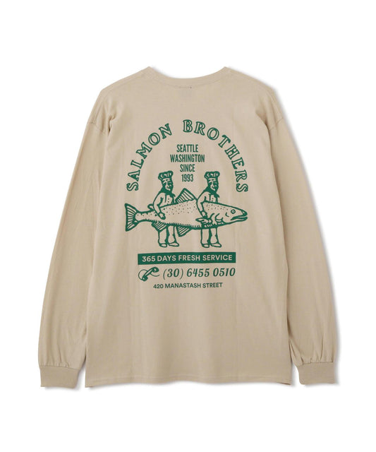 MANASTASH CiTee L/S SALMON 長袖T恤