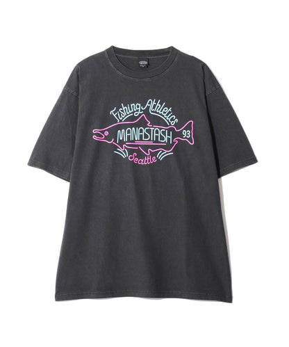 MANASTASH PUMICE TEE NEON SIGN 印花T恤