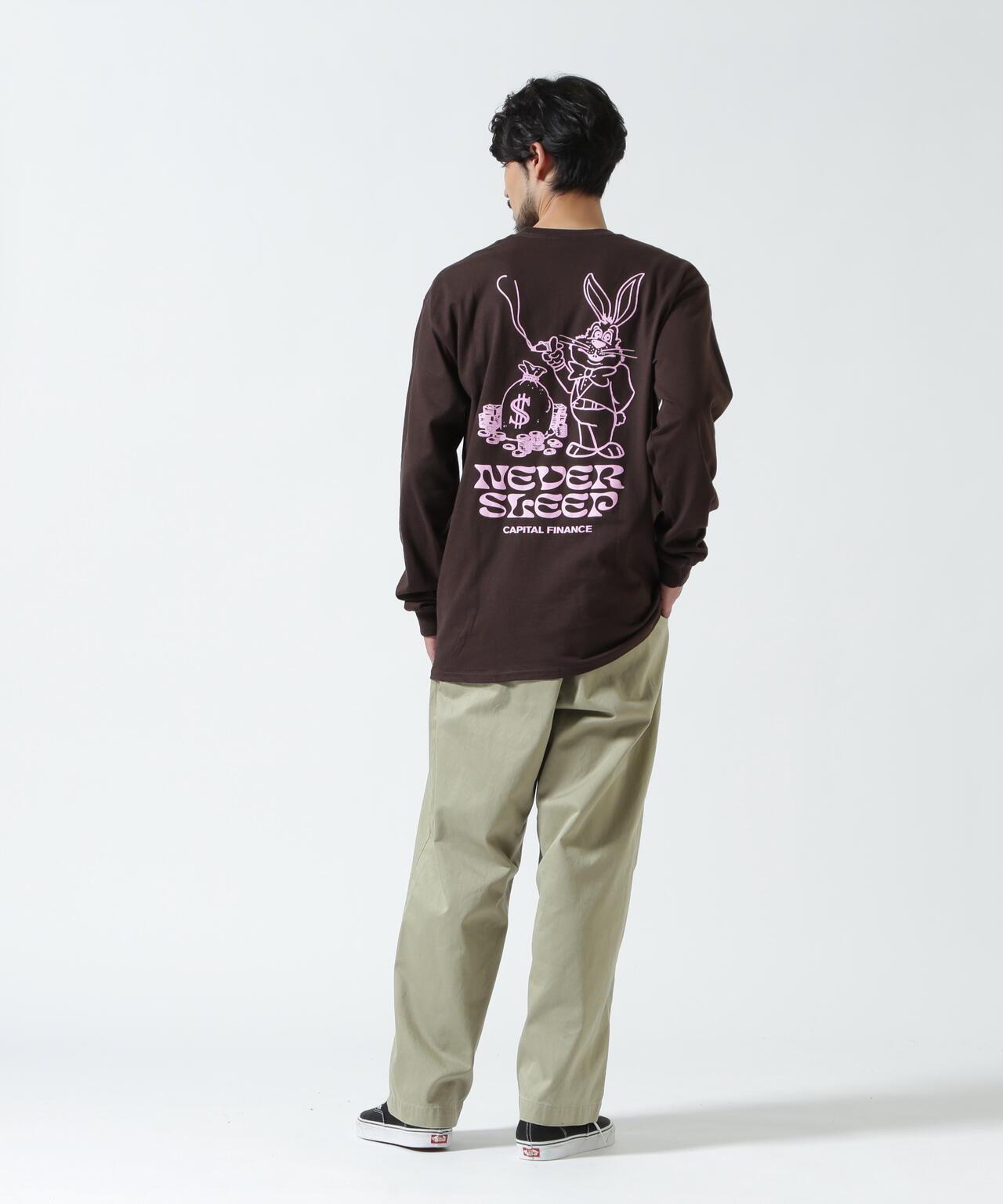 MANASTASH CiTee L/S RABBIT 城市風兔子印花長袖T恤