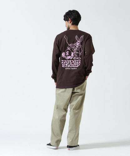 MANASTASH CiTee L/S RABBIT 城市風兔子印花長袖T恤
