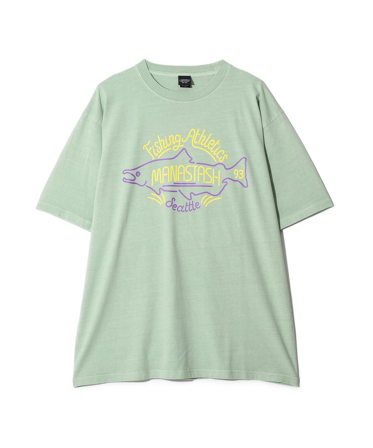 MANASTASH PUMICE TEE NEON SIGN 印花T恤