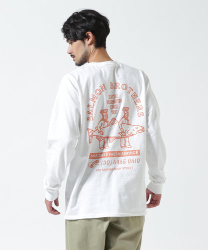 MANASTASH CiTee L/S SALMON 長袖T恤