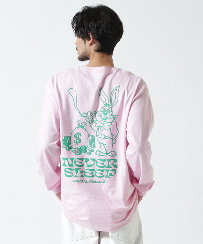 MANASTASH CiTee L/S RABBIT 城市風兔子印花長袖T恤