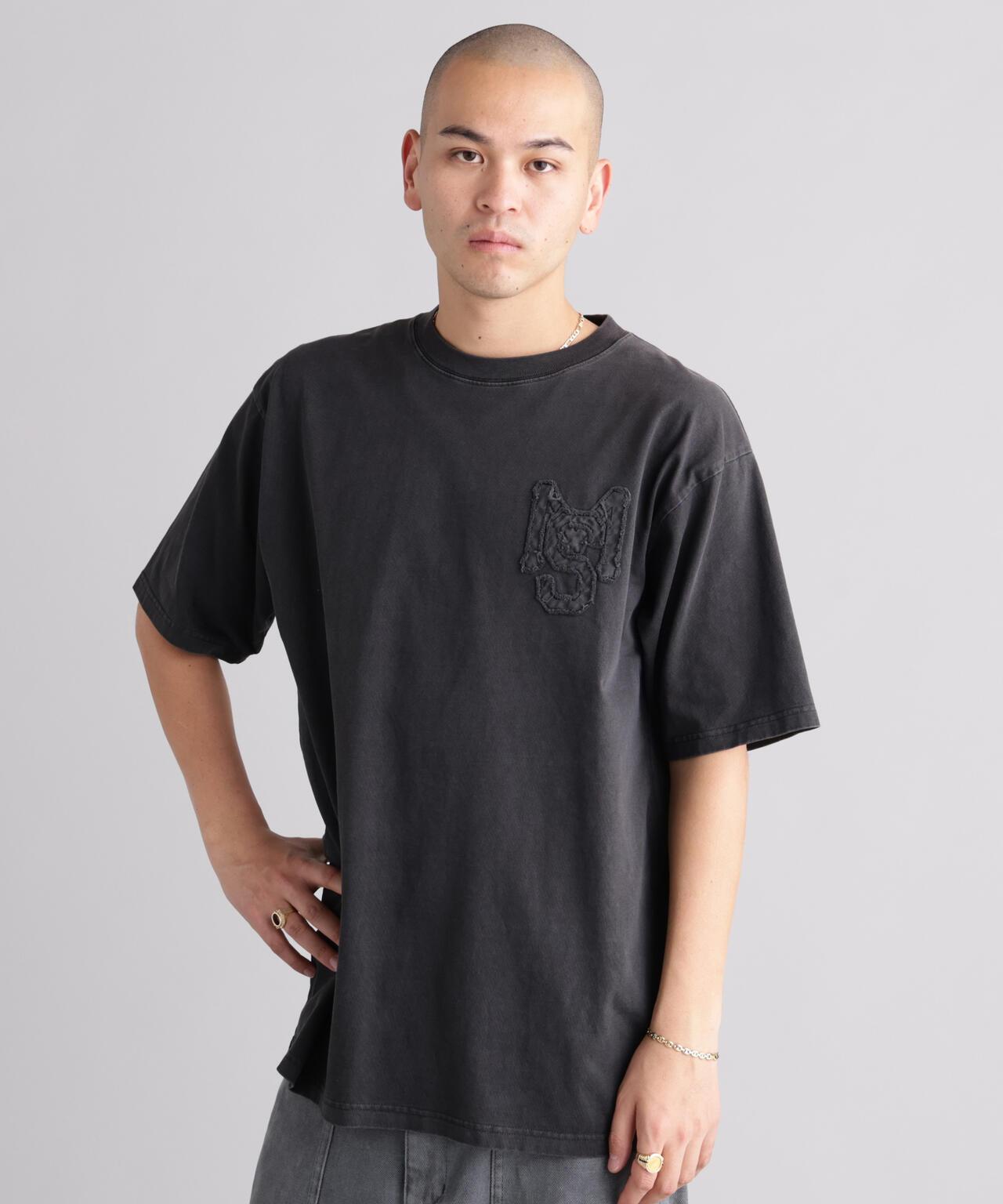 MANASTASH マナスタッシュ PUMICE TEE RAW EDGE LOGO 毛邊Logo設計 T恤